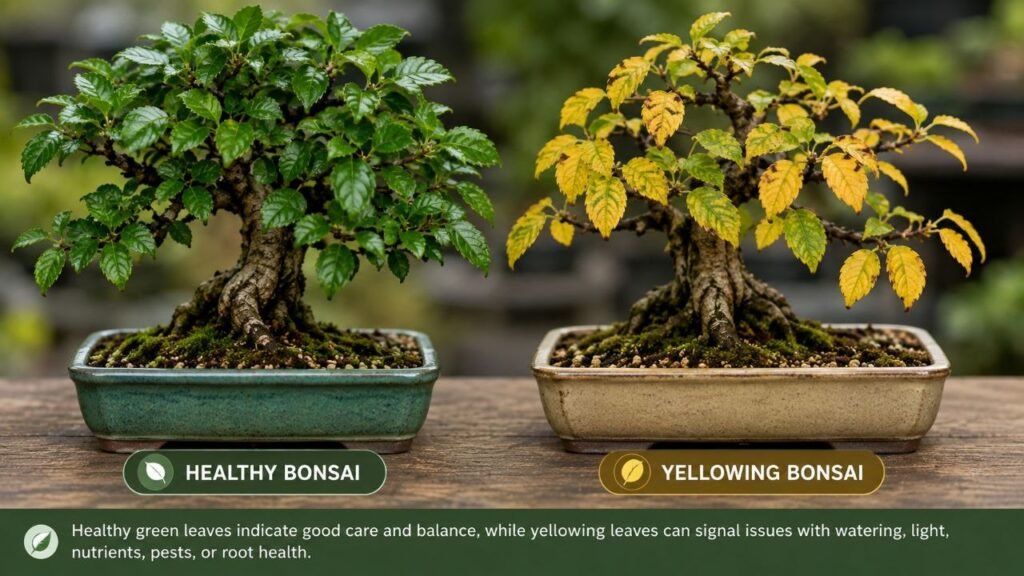 My Bonsai Leaves Turning Yellow